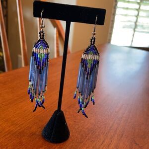 Artisan Hand Beaded Earrings